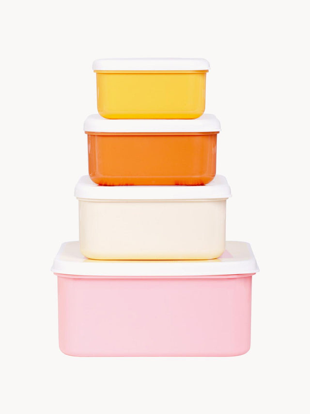 CHILDREN'S LUNCHBOXES RAINBOWS, 4PC SET