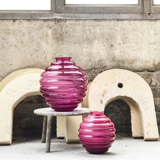 VENINI DECO VASE IN PURPLE