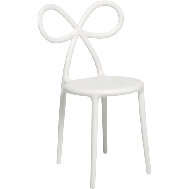 DESIGN STOOL RIBBON IN WHITE