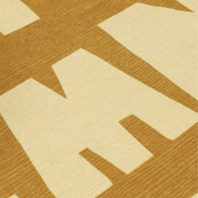 ALPHABET KIDS RUG IN BROWN
