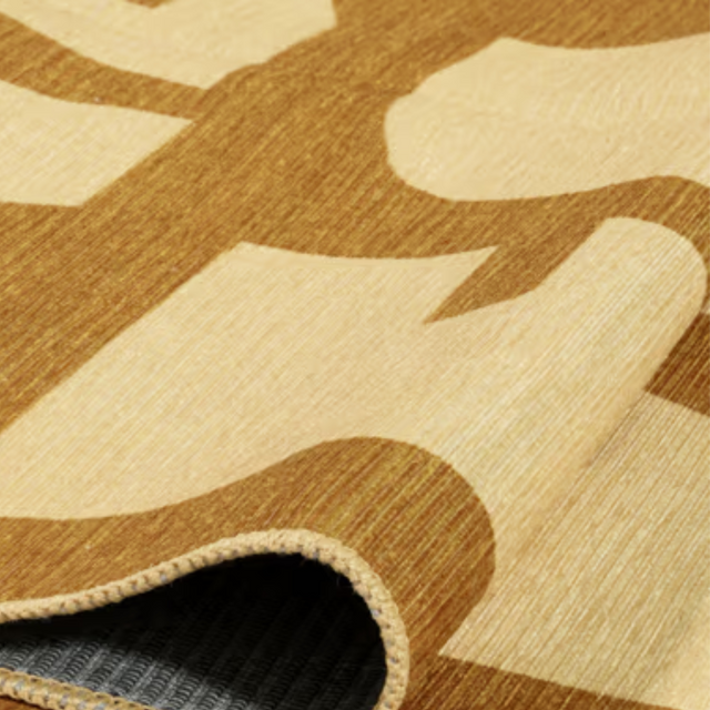 ALPHABET KIDS RUG IN BROWN