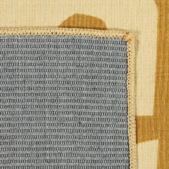 ALPHABET KIDS RUG IN BROWN