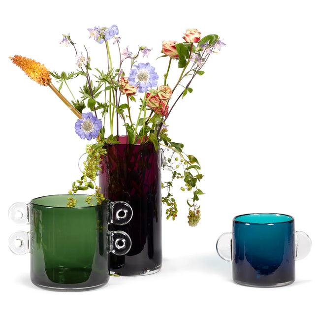 WIND & FIRE VASE WTH HANDLE