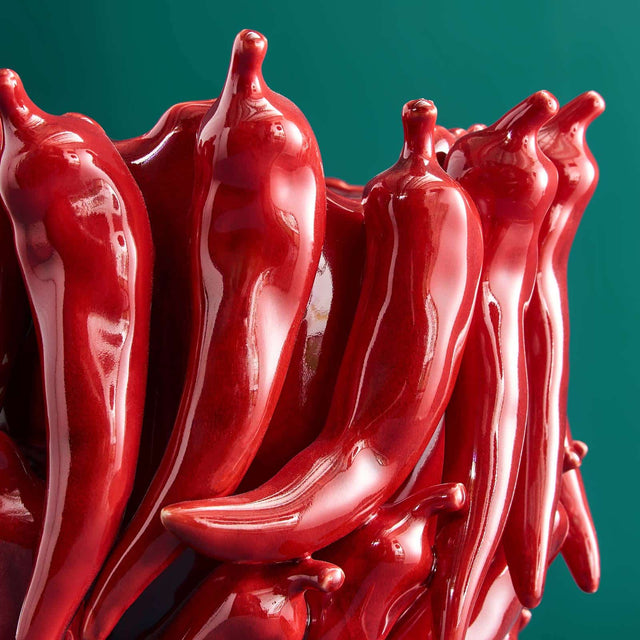 SMALL VASE CHILI IN RED