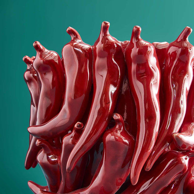 SMALL VASE CHILI IN RED