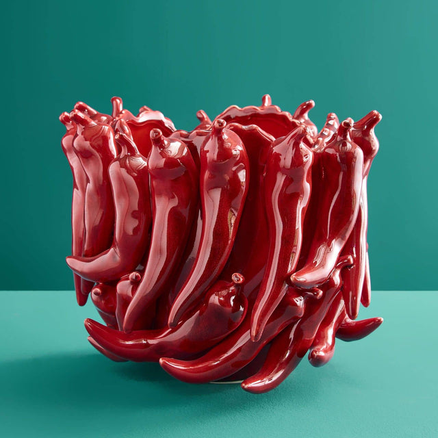 SMALL VASE CHILI IN RED