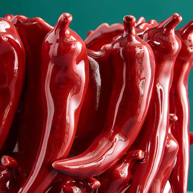 SMALL VASE CHILI IN RED