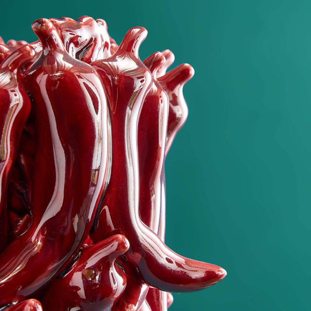 LARGE VASE CHILI IN RED