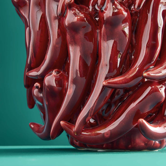 LARGE VASE CHILI IN RED