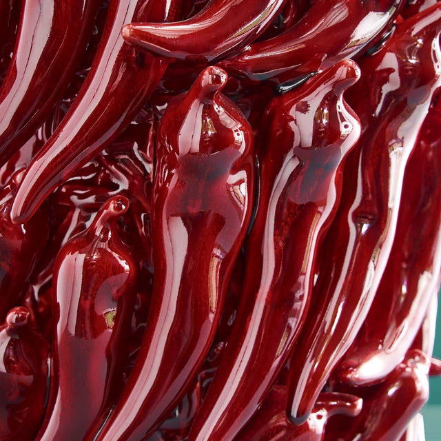 LARGE VASE CHILI IN RED