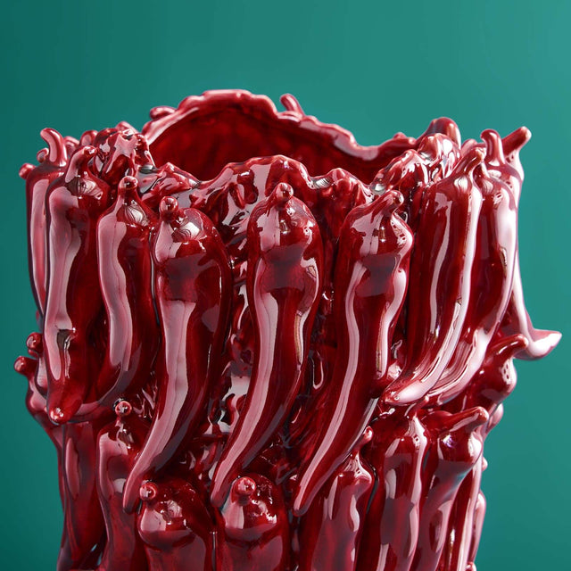 LARGE VASE CHILI IN RED