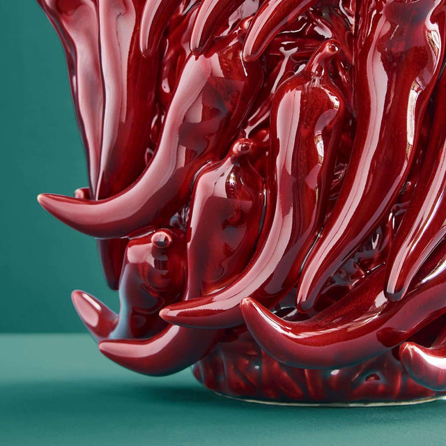 LARGE VASE CHILI IN RED