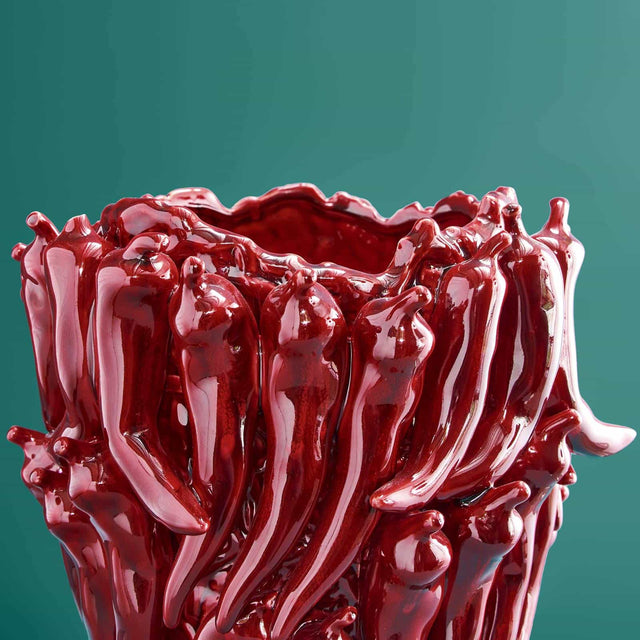 LARGE VASE CHILI IN RED