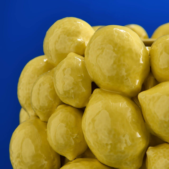 VASE LEMONS IN YELLOW