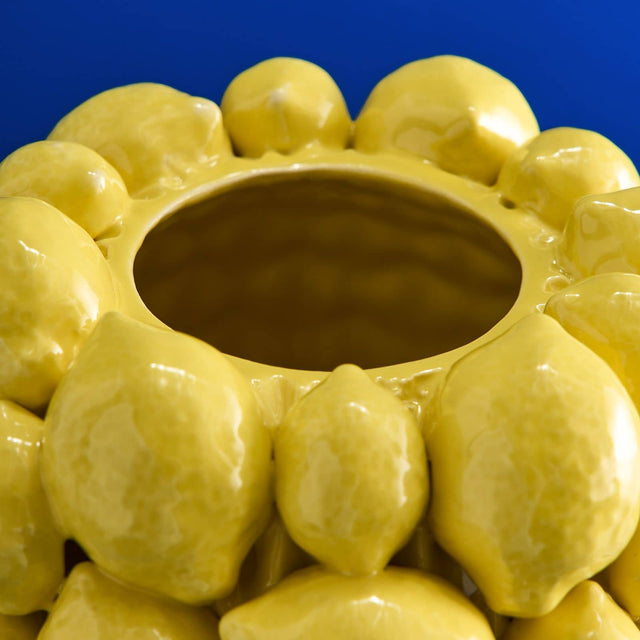 VASE LEMONS IN YELLOW