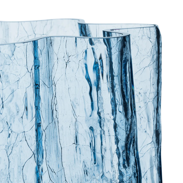 CRACKLE VASE IN SKY BLUE