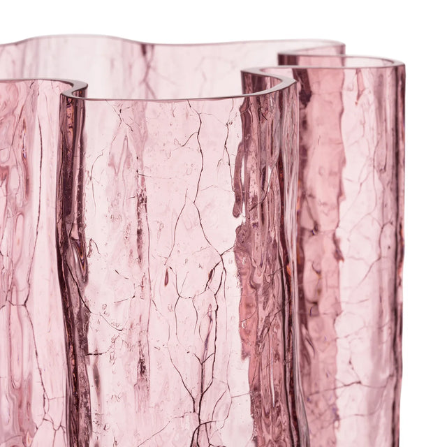 CRACKLE VASE IN PINK
