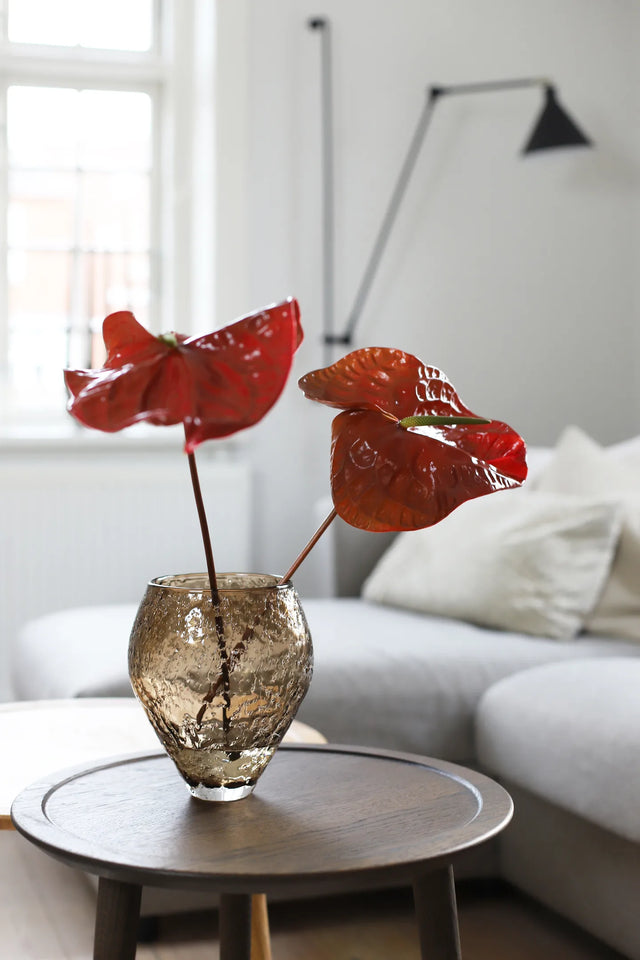 CRUSHED GLASS VASE