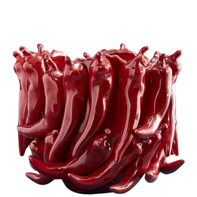SMALL VASE CHILI IN RED