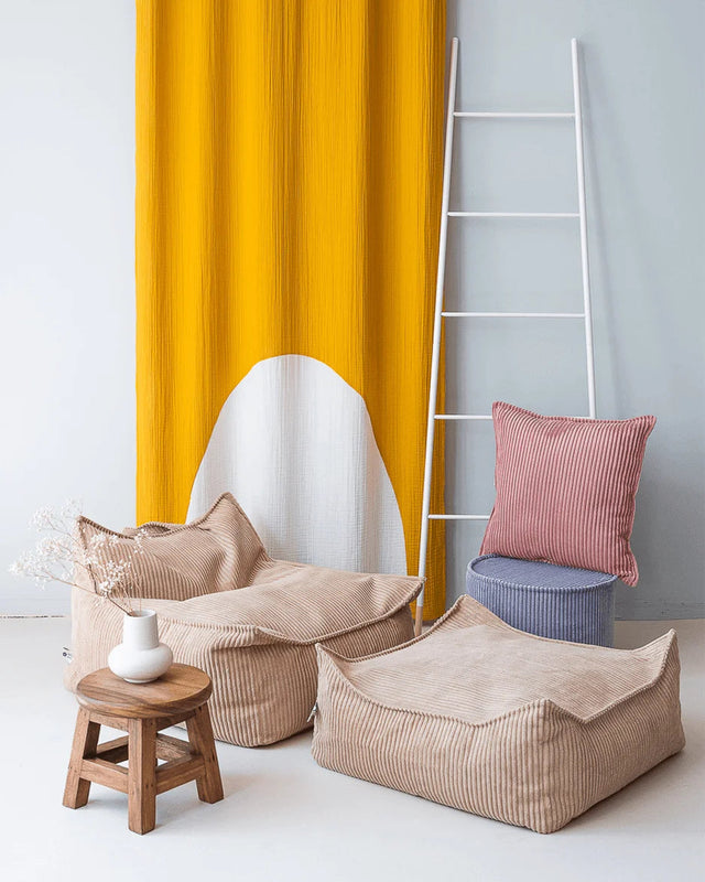 BROWN SUGAR MOUSSE BEANBAG POUF
