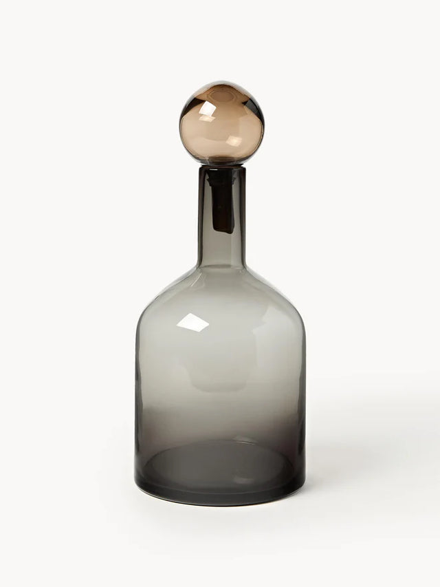 MOUTH-BLOWN DECORATIVE BOTTLES BUBBLES, SET OF 4 PC.