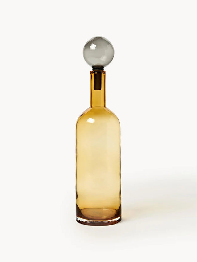 MOUTH-BLOWN DECORATIVE BOTTLES BUBBLES, SET OF 4 PC.