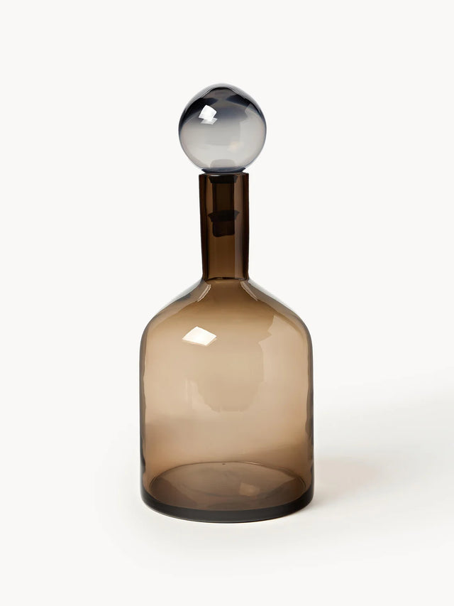 MOUTH-BLOWN DECORATIVE BOTTLES BUBBLES, SET OF 4 PC.