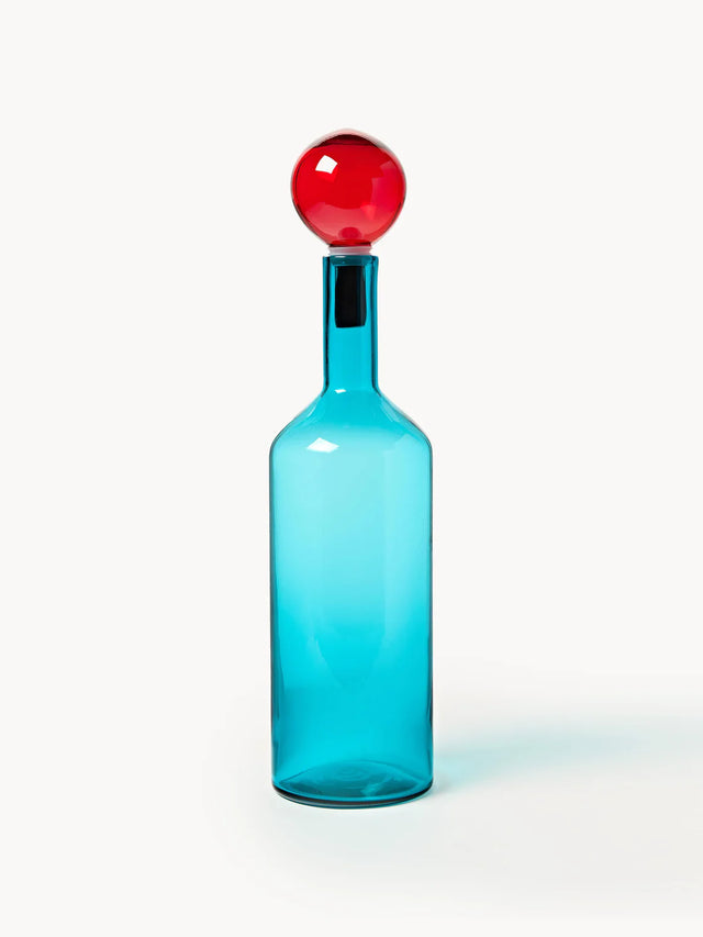MOUTH-BLOWN DECORATIVE BOTTLES BUBBLES, SET OF 4 PC.