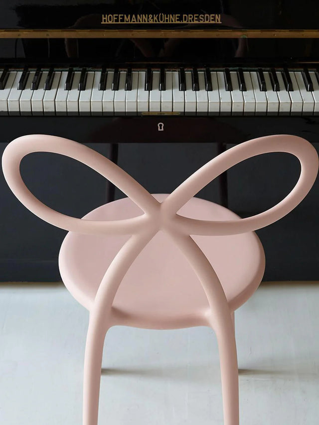DESIGN STOOL RIBBON IN PINK