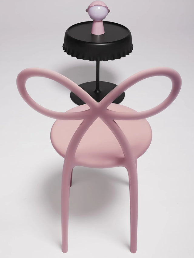 DESIGN STOOL RIBBON IN PINK