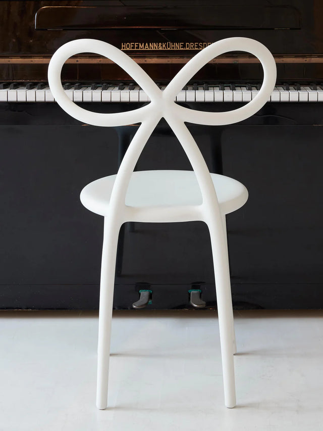 DESIGN STOOL RIBBON IN WHITE