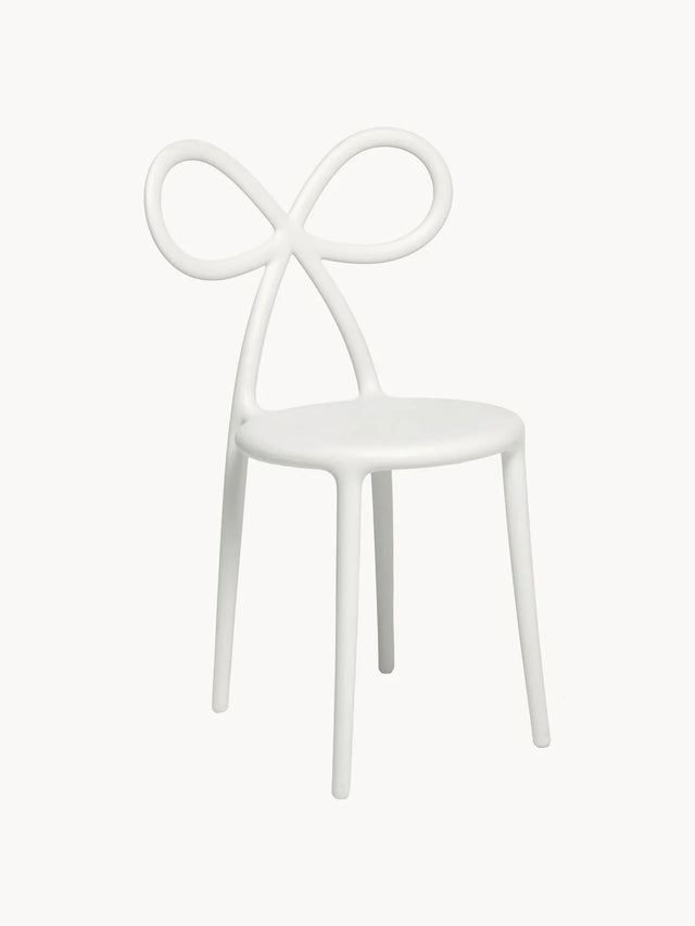 DESIGN STOOL RIBBON IN WHITE