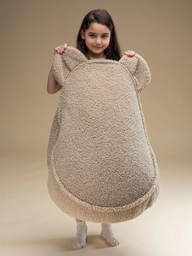 BEAR KIDS POUF IN BEIGE