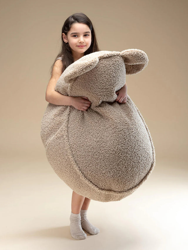BEAR KIDS POUF IN BEIGE