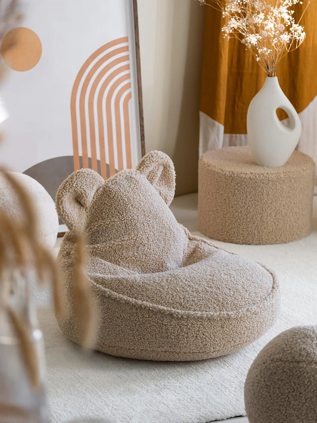 BEAR KIDS POUF IN BEIGE