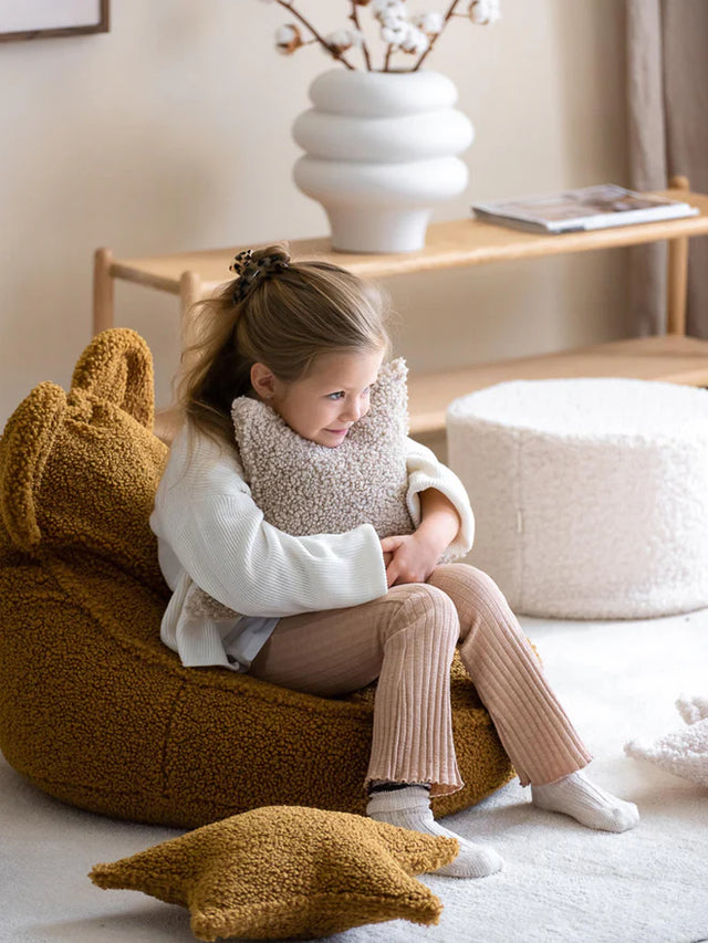 BEAR KIDS POUF IN BROWN