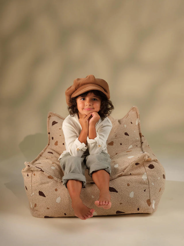 HANDMADE KIDS BEANBAG SUGAR MADE OF BOUCLÉ