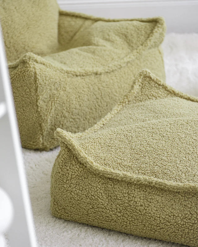 KIDS BEANBAG MATCHA POUF MADE OF TEDDY