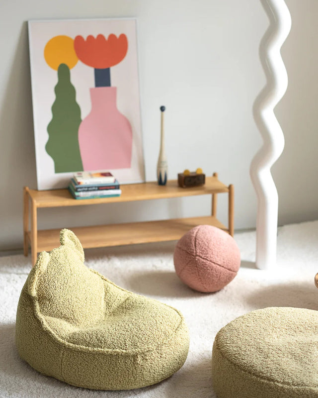 BEAR KIDS POUF IN MATCHA