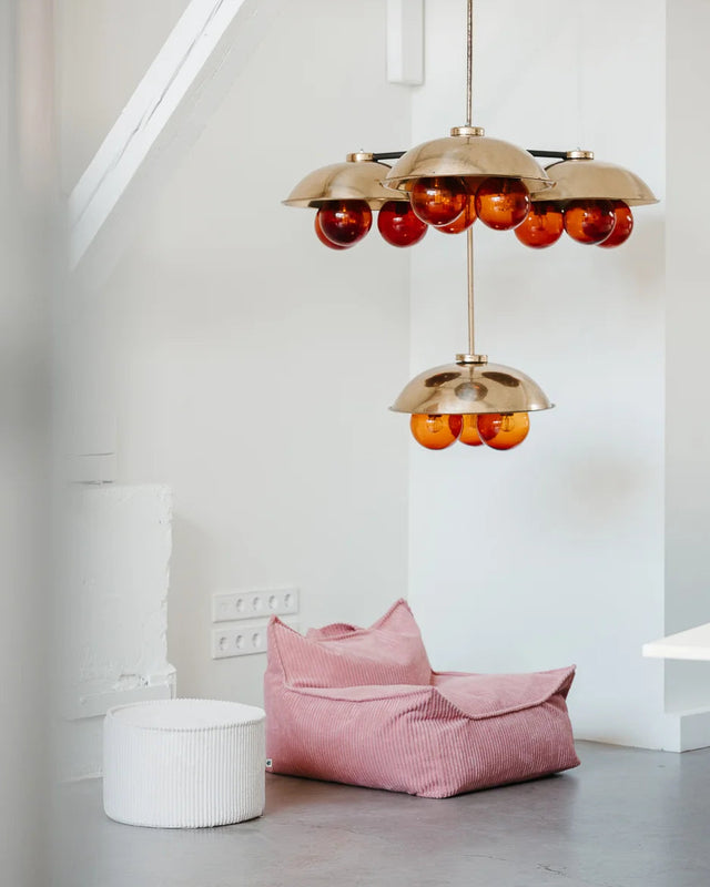 PINK MOUSSE BEANBAG POUF