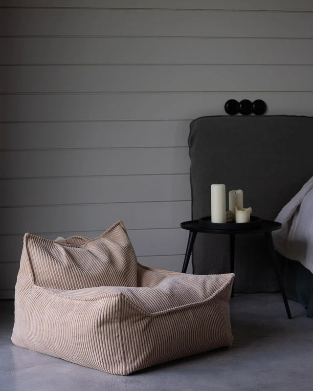 BROWN SUGAR MOUSSE BEANBAG POUF