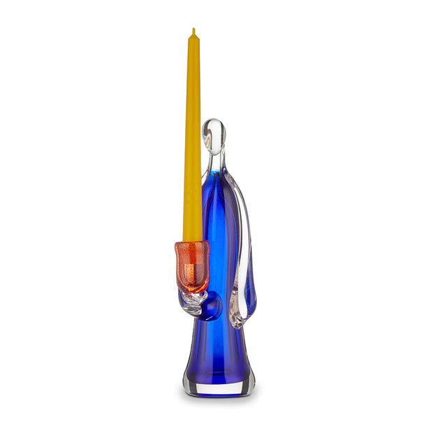 GHOST CANDLE HOLDER IN BLUE