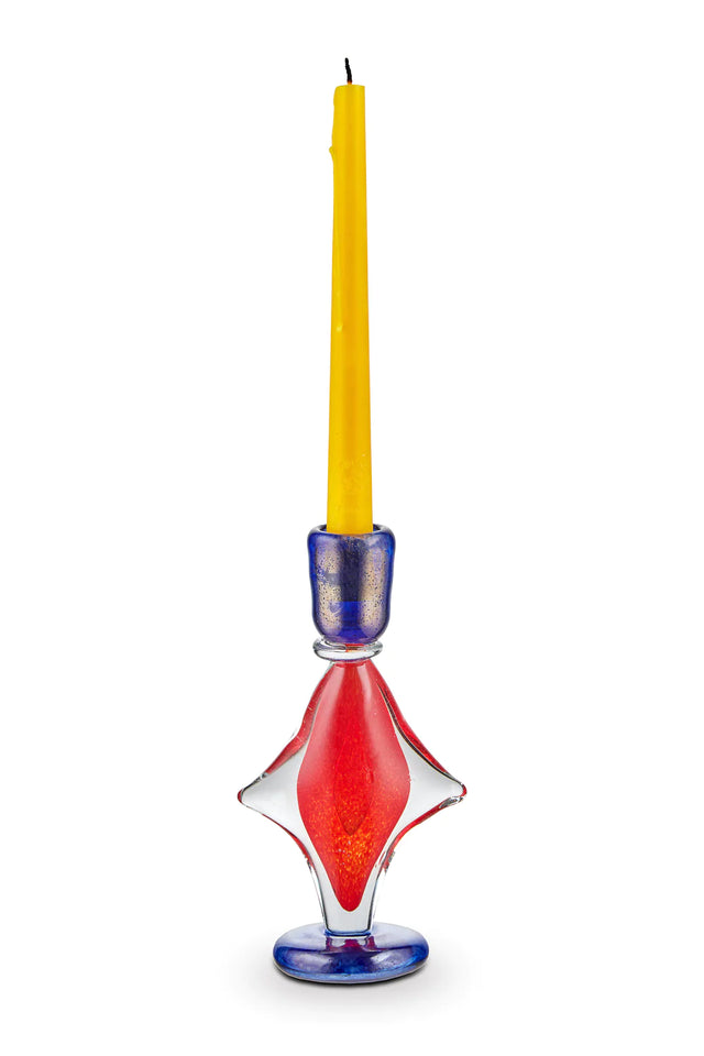 KHRESTYK CANDLE HOLDER IN RED STAR