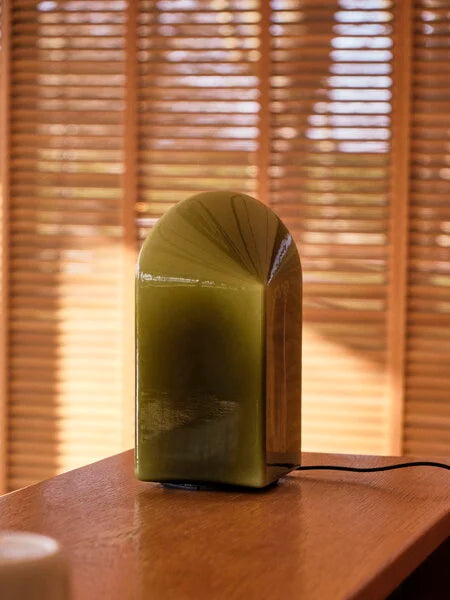 HAY PARADE TABLE LAMP IN MOSS GREEN 24 CM
