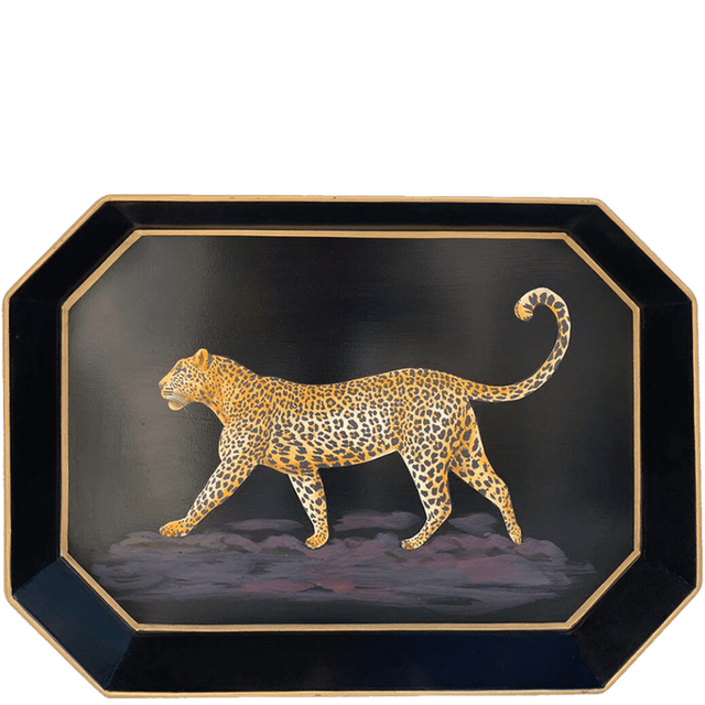 FAUNA TRAY LEOPARD