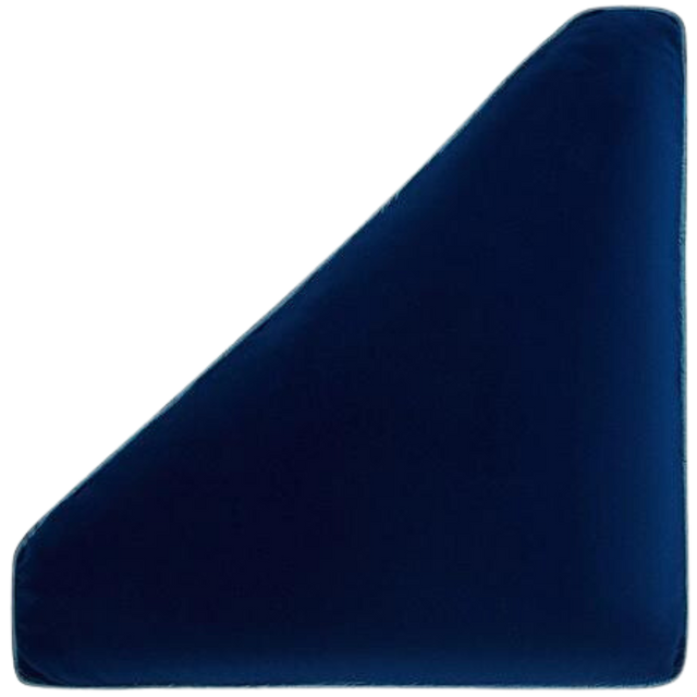 ALPAQ STUDIO. SILK TRIANGULAR CUSHION IN MAVI
