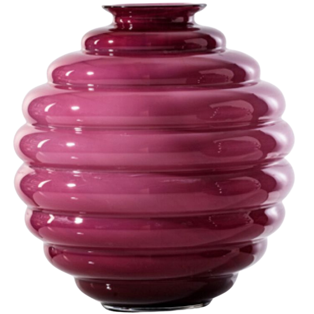 VENINI DECO VASE IN PURPLE
