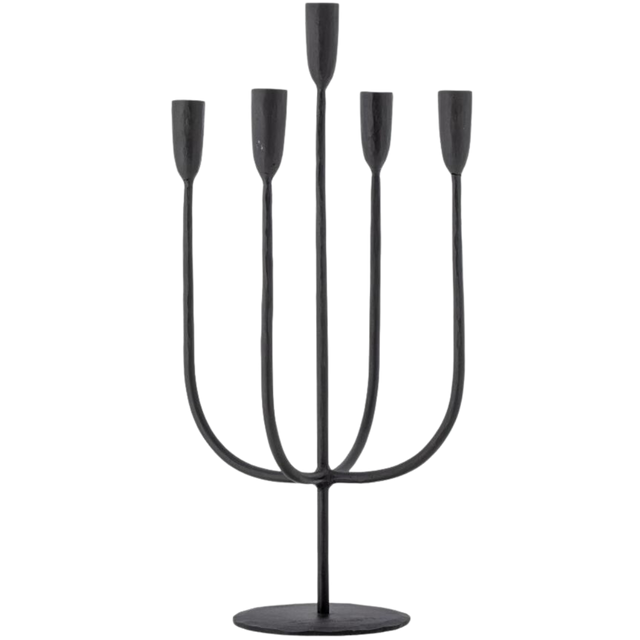 IZMA CANDLE HOLDER IN BLACK