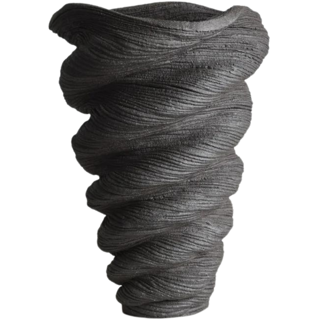 PHILIP M SOUCY SMALL BLACK VASE # 2