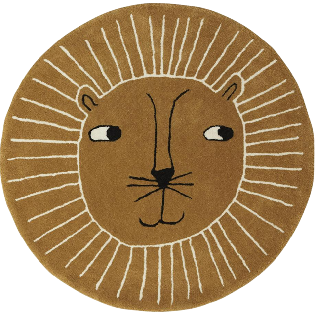 LION ROUND RUG